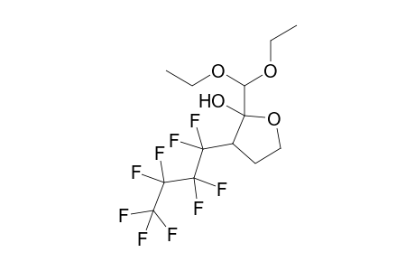 2-(Diethoxymethyl)-3-(perfluorobutyl)tetrahydrofuran-2-ol