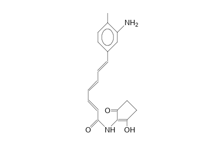 2,4,6-Heptatrienamide, 7-(3-amino-4-methylphenyl)-N-(2-hydroxy-5-oxo-1-cyclopenten-1-yl)-, (E,E,E)-