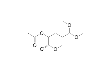 Methyl 5,5-Dimethoxy-2-(acetyloxy)pentanoate