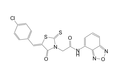 N-(2,1,3-benzoxadiazol-4-yl)-2-[(5Z)-5-(4-chlorobenzylidene)-4-oxo-2-thioxo-1,3-thiazolidin-3-yl]acetamide