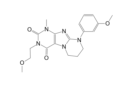 3-(2-methoxyethyl)-9-(3-methoxyphenyl)-1-methyl-6,7,8,9-tetrahydropyrimido[2,1-f]purine-2,4(1H,3H)-dione