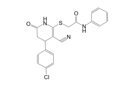 acetamide, 2-[[4-(4-chlorophenyl)-3-cyano-1,4,5,6-tetrahydro-6-oxo-2-pyridinyl]thio]-N-phenyl-
