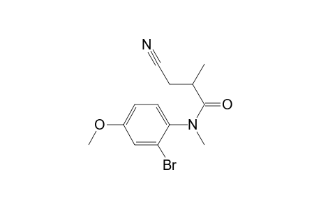 N-(2-Bromo-4-methoxyphenyl)-3-cyano-N,2-dimethylpropanamide