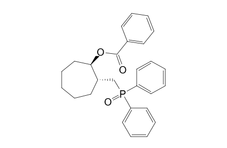 (1R*,2R*)-2-Diphenylphiosphinoylmethylcycloheptan-1-yl benzoate