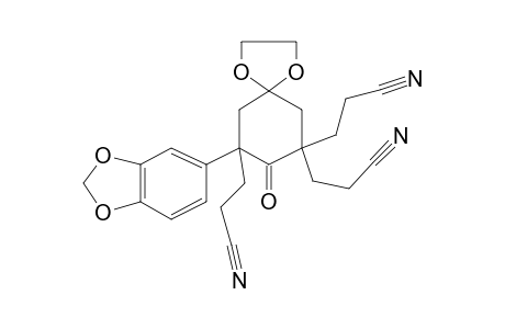 Cyclohexanone, 2-(2,3-methylenedioxybenzene)-4-ethylenedioxy-2,6,6-trip