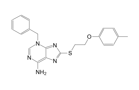 3H-purin-6-amine, 8-[[2-(4-methylphenoxy)ethyl]thio]-3-(phenylmethyl)-
