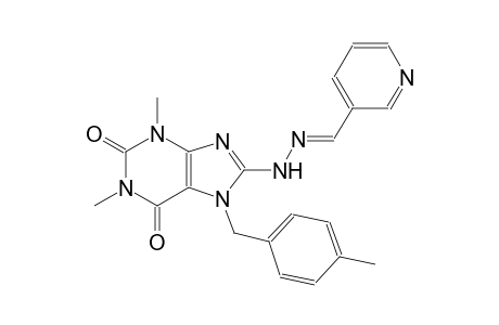 nicotinaldehyde [1,3-dimethyl-7-(4-methylbenzyl)-2,6-dioxo-2,3,6,7-tetrahydro-1H-purin-8-yl]hydrazone