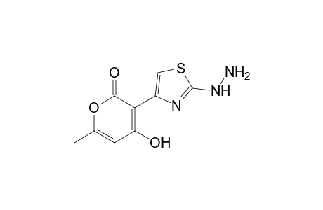 3-(2-Hydrazinylthiazol-4-yl)-4-hydroxy-6-methyl-2H-pyran-2-one