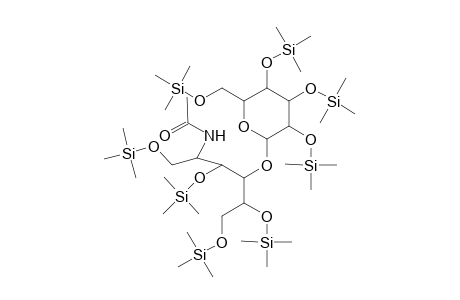 D-Glucitol, 2-(acetylamino)-2-deoxy-4-O-[2,3,4,6-tetrakis-O-(trimethylsilyl)-.beta.-D-galactopyranosyl]-1,3,5,6-tetrakis-O-(trimethylsilyl)-