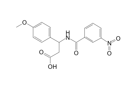 3-(4-Methoxyphenyl)-3-[(3-nitrobenzoyl)amino]propanoic acid