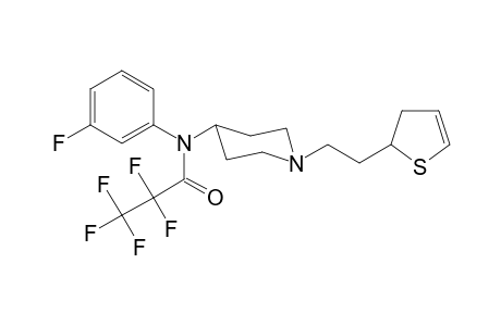 N-(1-[2-(2,3-Dihydrothiophen-2-yl)ethyl]piperidin-4-yl)-2,2,3,3,3-pentafluoro-N-(3-fluorophenyl)propylamide