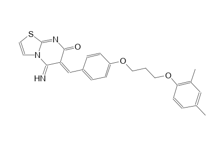 (6Z)-6-{4-[3-(2,4-dimethylphenoxy)propoxy]benzylidene}-5-imino-5,6-dihydro-7H-[1,3]thiazolo[3,2-a]pyrimidin-7-one