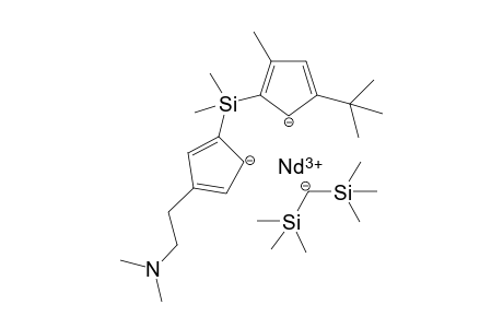 neodymium(III) 5-(tert-butyl)-2-((4-(2-(dimethylamino)ethyl)cyclopenta-3,5-dien-2-ide-1-yl)dimethylsilyl)-3-methylcyclopenta-2,4-dien-1-ide bis(trimethylsilyl)methanide