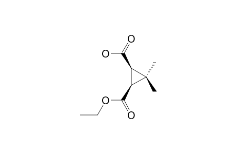 (1R,3S)-3-(Ethoxycarbonyl)-2,2-dimethylcyclopropane-1-carboxylic Acid