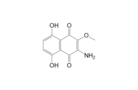 3-Amino-5,8-dihydroxy-2-methoxy-1,4-naphthoquinone