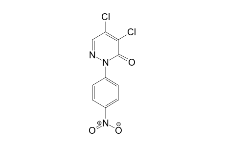 3(2H)-Pyridazinone, 4,5-dichloro-2-(4-nitrophenyl)-