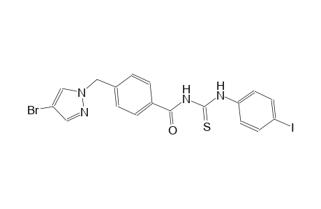 N-{4-[(4-bromo-1H-pyrazol-1-yl)methyl]benzoyl}-N'-(4-iodophenyl)thiourea