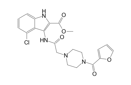 methyl 4-chloro-3-({[4-(2-furoyl)-1-piperazinyl]acetyl}amino)-1H-indole-2-carboxylate