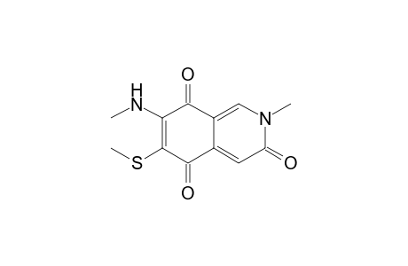 2-Methyl-7-methylamino-6-methylsulfanyl-2H-isoquinoline-3,5,8-trione