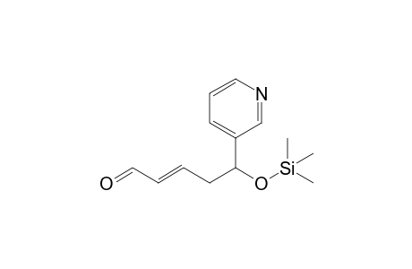 5-(trimethylsiloxy)-5-(pyridin-3-yl)pent-2-enal