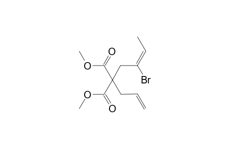 (E)-Dimethyl allyl-2-bromocrotylmalonate