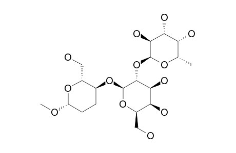 METHYL-2,3-DIDEOXY-4-O-[2-O-(ALPHA-L-FUCOPYRANOSYL)-BETA-D-GALACTOPYRANOSYL]-BETA-D-ERYTHRO-HEXOPYRANOSIDE