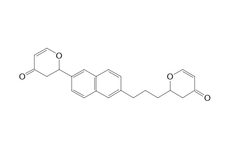 2-(3-(6-(4-oxo-3,4-dihydro-2H-pyran-2-yl)naphthalen-2-yl)propyl)-2,3-dihydro-4H-pyran-4-one