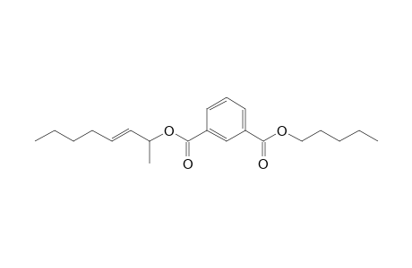 Isophthalic acid, oct-3-en-2-yl pentyl ester