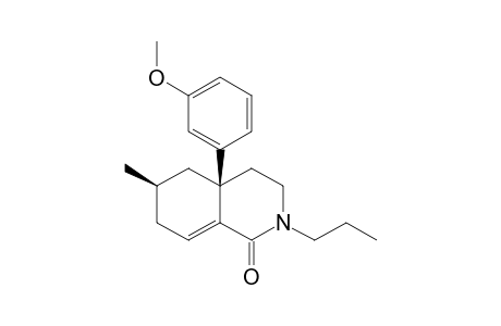 REL-(4AS,6S)-4A-(3'-METHOXYPHENYL)-6-METHYL-2-PROPYL-1,2,3,4,4A,5,6,7-OCATHYDRO-1-ISOQUINOLINE