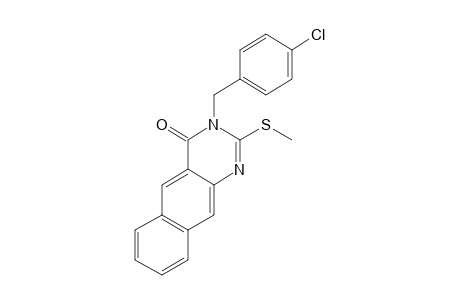 3-(p-CHLOROBENZYL)-2-(METHYLTHIO)BENZO[g]QUINAZOLIN-4(3H)-ONE
