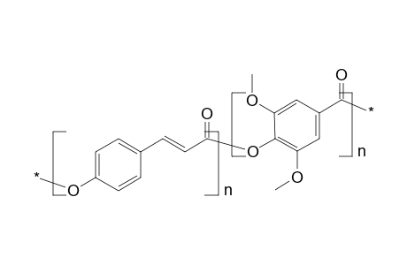 Poly[oxy-(1,4-phenylenevinylenecarbonyl)-co-oxy-(2,6-dimethoxy-1,4-benzoyl)]