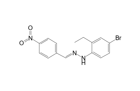 Benzaldehyde, 4-nitro-, (4-bromo-2-ethylphenyl)hydrazone