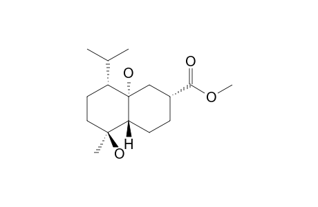 1-Methyl-4-(1-methylethyl)-6-(carbomethoxy)-octahydro-1,4a-naphthalindiol