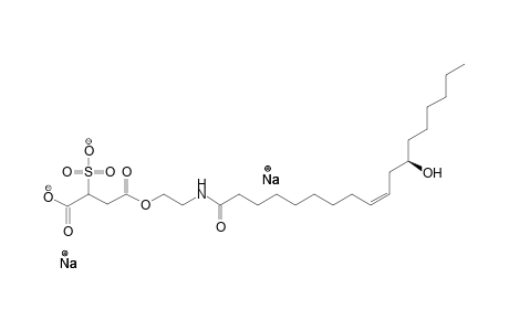 Di-Na-Ricinoleic Acid-monoethanolamidosulfosuccinate (40%); ricinoleic acid-monoethanolamidosulfosuccinate, di-na salt