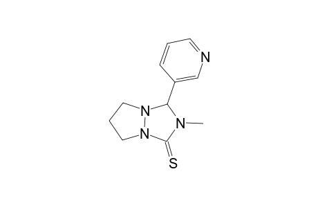 1H,5H-Pyrazolo[1,2-a][1,2,4]triazole-1-thione, tetrahydro-2-methyl-3-(3-pyridinyl)-
