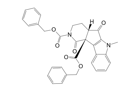 BENZYL-CIS-2-(BENZYLOXYCARBONYL)-3,4,4A,40C-TETRAHYDRO-2H-6-METHYL-1,5-DIOXOPYRIDO-[3',4':3,4]-CYCLOPENTA-[1,2-B]-INDOLE-10C-CARBOXYLATE