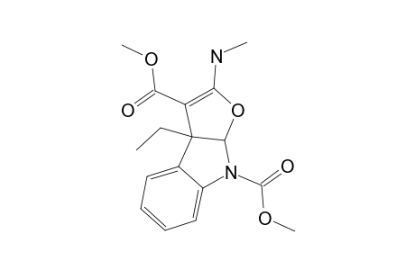CIS-(+/-)-DIMETHYL-3A,8A-DIHYDRO-3A-ETHYL-2-METHYLAMINO-8H-FURO-[2,3-B]-INDOLE-3,8-DICARBOXYLATE