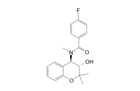 2,2-Dimethyl-trans-4-(4-fluorobenzoyl-N-methylamino)-2H-1-benzopyran-3-ol
