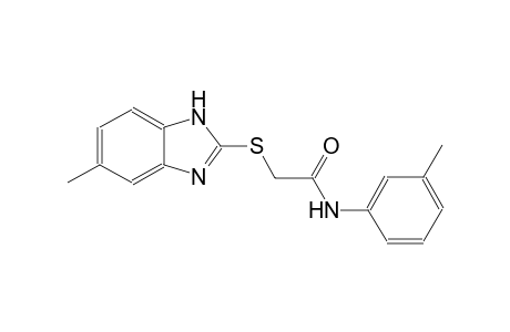 2-[(5-methyl-1H-benzimidazol-2-yl)sulfanyl]-N-(3-methylphenyl)acetamide