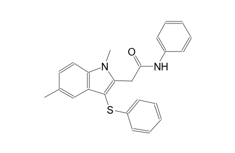 2-[1,5-dimethyl-3-(phenylsulfanyl)-1H-indol-2-yl]-N-phenylacetamide