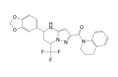 1-{[5-(1,3-benzodioxol-5-yl)-7-(trifluoromethyl)-4,5,6,7-tetrahydropyrazolo[1,5-a]pyrimidin-2-yl]carbonyl}-1,2,3,4-tetrahydroquinoline