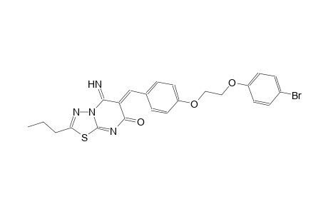 7H-[1,3,4]thiadiazolo[3,2-a]pyrimidin-7-one, 6-[[4-[2-(4-bromophenoxy)ethoxy]phenyl]methylene]-5,6-dihydro-5-imino-2-propyl-, (6Z)-