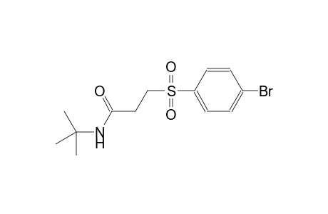 3-[(4-bromophenyl)sulfonyl]-N-(tert-butyl)propanamide