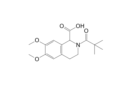6,7-Dimethoxy-2-pivaloyl-1,2,3,4-tetrahydroisoquinoline-1-carboxylic acid
