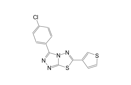 [1,2,4]triazolo[3,4-b][1,3,4]thiadiazole, 3-(4-chlorophenyl)-6-(3-thienyl)-