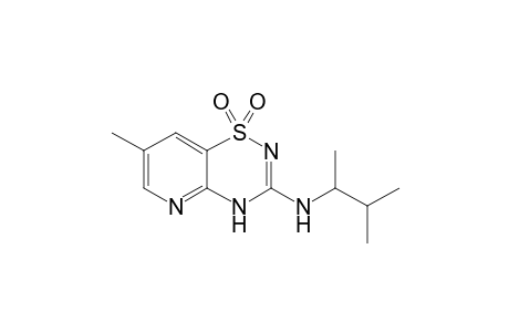 3-(1',2'-Dimethylpropyl)amino-7-methyl-4H-pyrido[2,3-e]-1,2,4-thiadiazine 1,1-dioxide