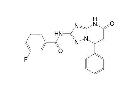 3-fluoro-N-(5-oxo-7-phenyl-4,5,6,7-tetrahydro[1,2,4]triazolo[1,5-a]pyrimidin-2-yl)benzamide