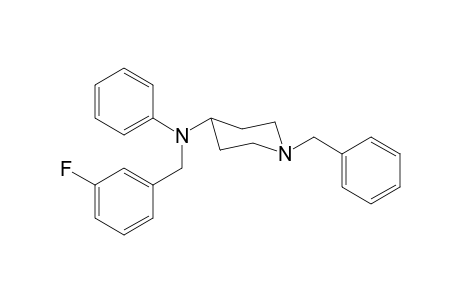 N-(3-Fluorophenylmethyl)-N-phenyl-1-(phenylmethyl)piperidin-4-amine