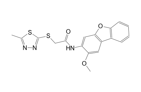 acetamide, N-(2-methoxydibenzo[b,d]furan-3-yl)-2-[(5-methyl-1,3,4-thiadiazol-2-yl)thio]-