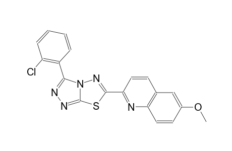 quinoline, 2-[3-(2-chlorophenyl)[1,2,4]triazolo[3,4-b][1,3,4]thiadiazol-6-yl]-6-methoxy-